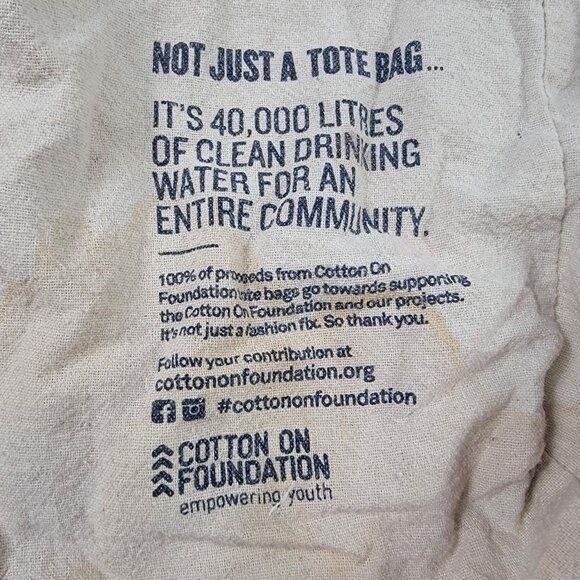 Miffy x Cotton On Foundation Beige Tote Bag Travel Casual Balloon Cute - Picture 4 of 8